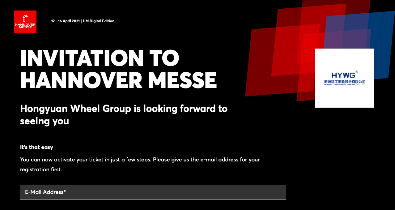 Hannover Messe Invitation