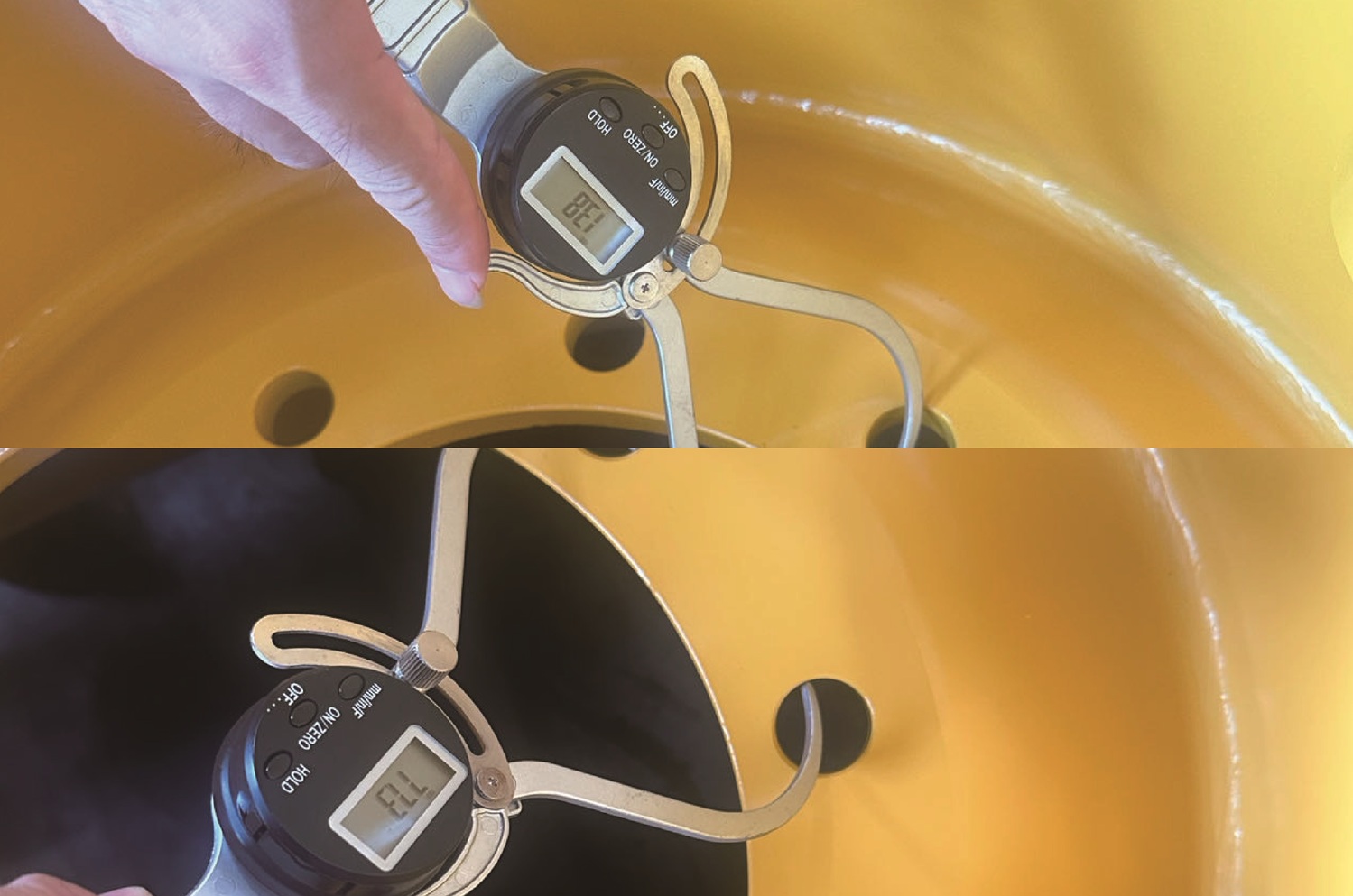 Outside diametermicromete to detect position