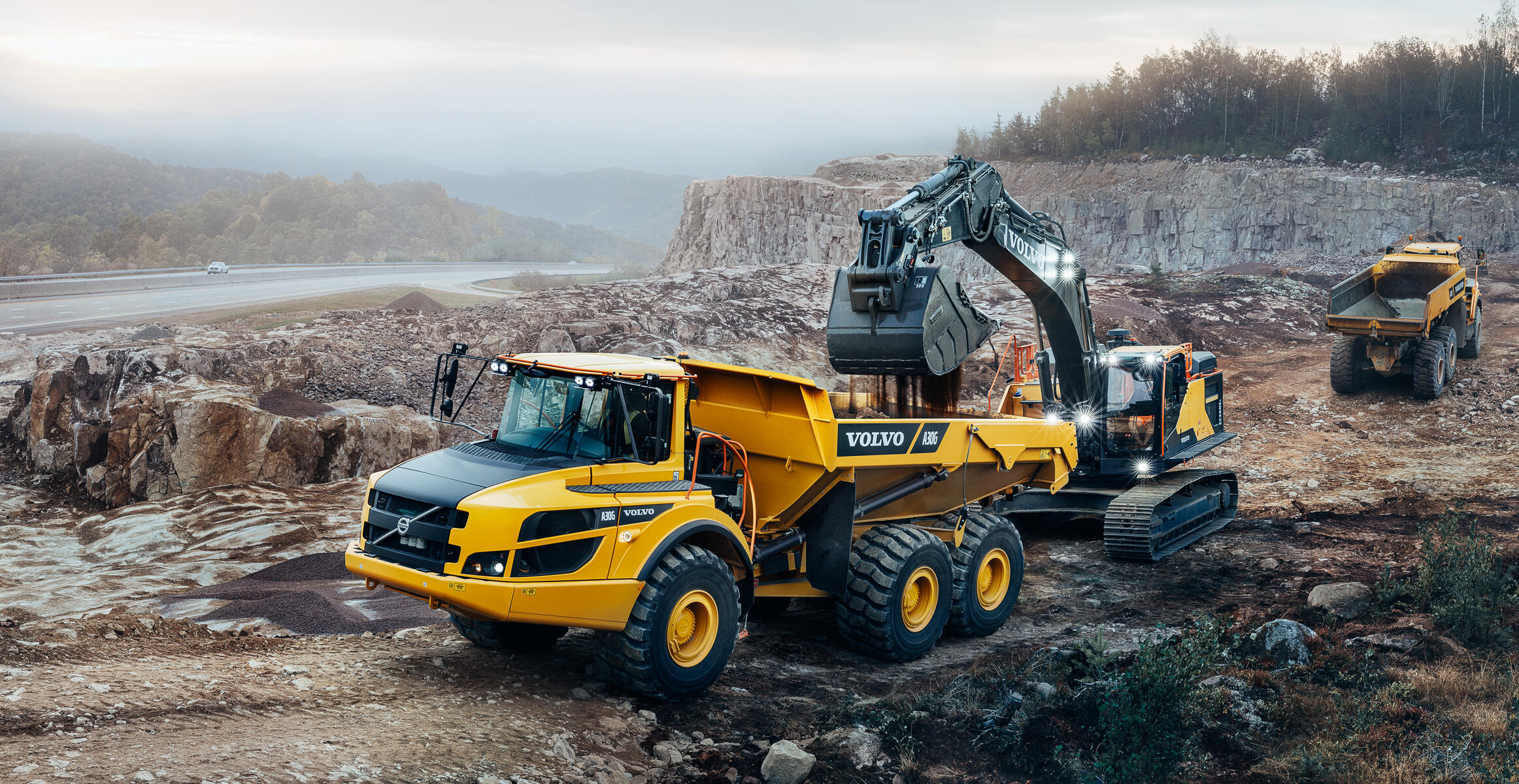 Hero image of the A30G Articulated Hauler